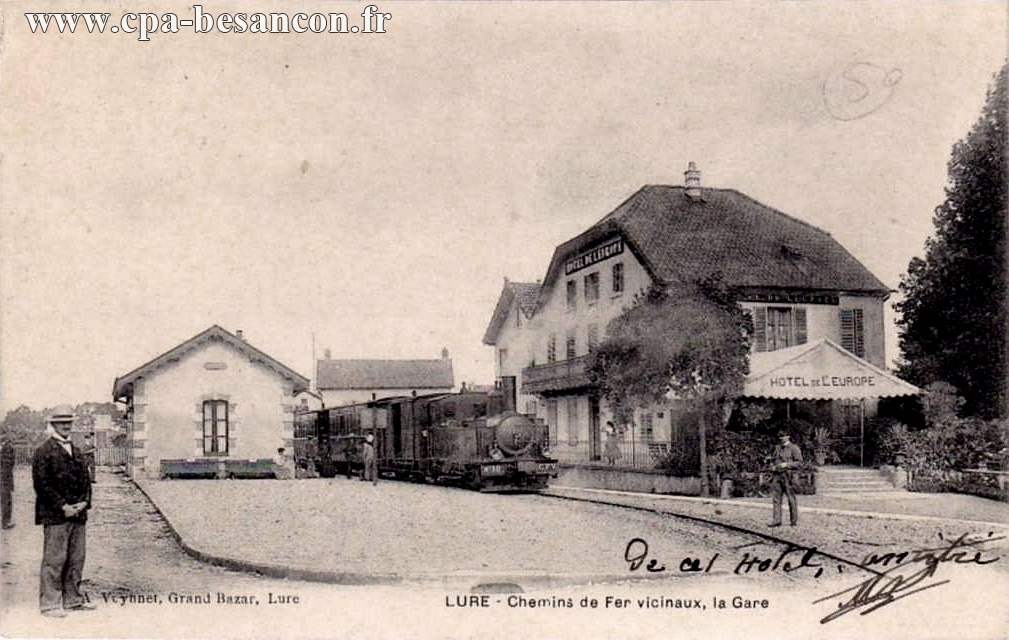 LURE - Chemins de Fer vicinaux, la Gare